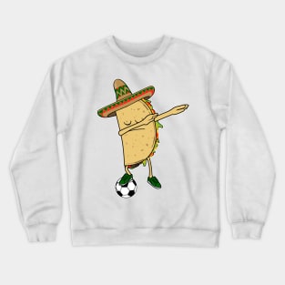 Dabbing Soccer Taco Mexico Jersey Shirt - Mexican Football - World Cup Crewneck Sweatshirt